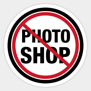 No Photoshop Sticker